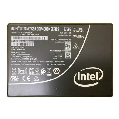 Buy Intel SSDPE21K375GA01 | Optane DC P4800X 375GB 3D Xpoint PCI-Express 3.0 x4 NVMe 2.5-Inch Solid State Drive Refurbished - $581.62 Intel SSDPE21K375GA01 | Optane DC P4800X 375GB 3D Xpoint PCI-Express 3.0 x4 NVMe 2.5-Inch Solid State Drive Refurbished - Intel refurbished available on Gotodirect