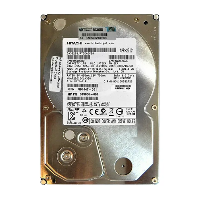 HGST H3U10003272S | Ultrastar A7K2000 Series 1TB 7200RPM SATA 3Gb/s 32MB Cache 512e 3.5-inch Enterprise Hard Drive Refurbished - HGST (a subsidiary of Western Digital) refurbished available on Gotodirect