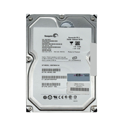 Buy HP 462618-001 | 750GB 7200RPM SATA 3Gb/s NHP Hot-Swappable LFF 3.5-inch Midline Hard Drive for ProLiant Server Refurbished - $163.13 HP 462618-001 | 750GB 7200RPM SATA 3Gb/s NHP Hot-Swappable LFF 3.5-inch Midline Hard Drive for ProLiant Server Refurbished - Hewlett-Packard (ou HP en abrégé) refurbished available on Gotodirect