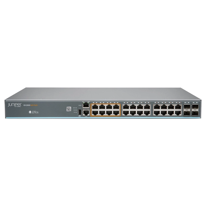 Juniper EX2300-24MP | EX2300 Series 24 x RJ-45 Ports PoE+ 10/100/1000Base-T + 4 x SFP+ Ports Layer 3 Managed Rack-mountable Gigabit Ethernet Network Switch Refurbished -  refurbished available on Gotodirect