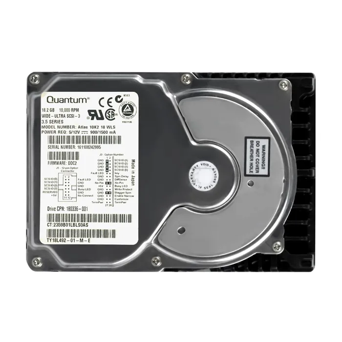 HP 180336-001 | 18.2GB 10000RPM Ultra-160 SCSI 8MB Cache (LVD) 68-Pin 3.5-Inch Hard Drive Refurbished - Hewlett-Packard (ou HP en abrégé) refurbished available on Gotodirect