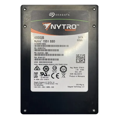 Seagate XA480ME10063 | Nytro 1551 480GB Triple-Level Cell SATA 6Gb/s 2.5-Inch Solid State Drive Refurbished - Seagate refurbished available on Gotodirect