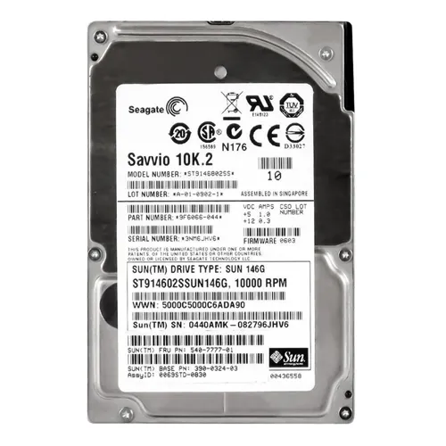 Sun 540-7777-01 | 146GB 10000RPM 3Gb/s 16MB Cache Hot-Swappable 2.5-Inch Hard Drive Refurbished -  refurbished available on Gotodirect