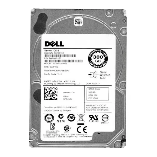 Dell 0PGHJG | 300GB 10000RPM SAS 6Gb/s Hot-Pluggable 64MB Cache 2.5-Inch Hard Drive for PowerEdge Server & PowerVault Storage Array Refurbished - Dell refurbished available on Gotodirect