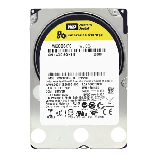Western Digital WD3000BKFG | S25 300GB 10000RPM SAS 6Gb/s 16MB Cache (RoHS) 2.5-Inch Enterprise Hard Drive Refurbished - Western Digital refurbished available on Gotodirect