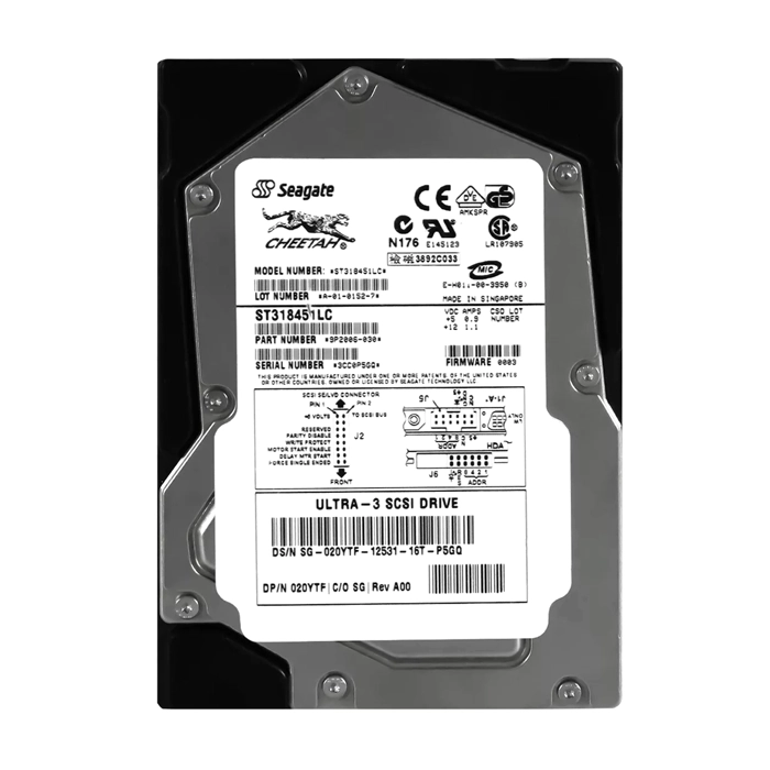 Dell 020YTF | 18GB 15000RPM Ultra160 SCSI Hot-Pluggable 80-Pin 3.5-Inch Hard Drive for PowerEdge Server & PowerVault Storage Array Refurbished - Dell refurbished available on Gotodirect