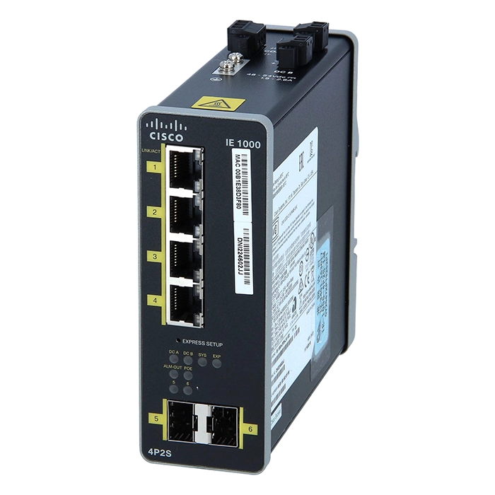 Buy Cisco IE-1000-4P2S-LM-RF | Industrial Ethernet 4 x Ports 10/100Base-TX + 2 x SFP Uplink Ports Layer 2 Managed Rail-Mountable Fast Ethernet Network Switch Refurbished - $1788.57 Cisco IE-1000-4P2S-LM-RF | Industrial Ethernet 4 x Ports 10/100Base-TX + 2 x SFP Uplink Ports Layer 2 Managed Rail-Mountable Fast Ethernet Network Switch Refurbished - Cisco Systems Inc. refurbished available on Gotodirect