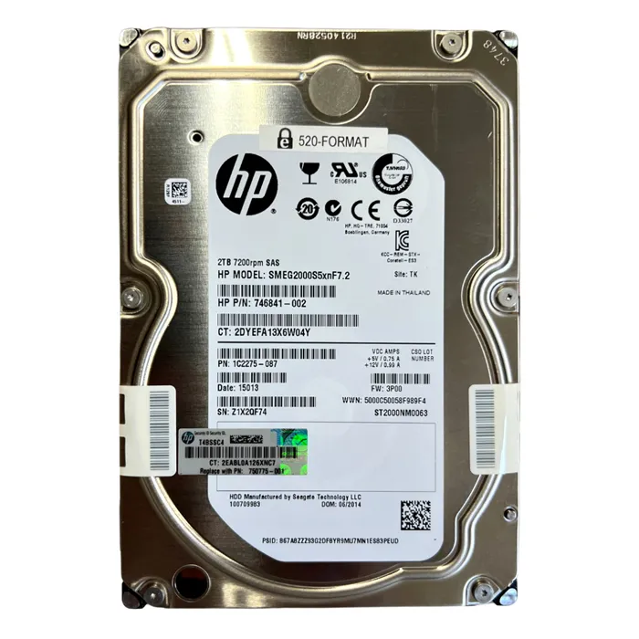 HP 1C2275-087 | 3PAR StoreServ M6720 2TB 7200RPM SAS 6Gb/s (FIPS) 3.5-Inch Hard Drive Refurbished - Hewlett-Packard (ou HP en abrégé) refurbished available on Gotodirect