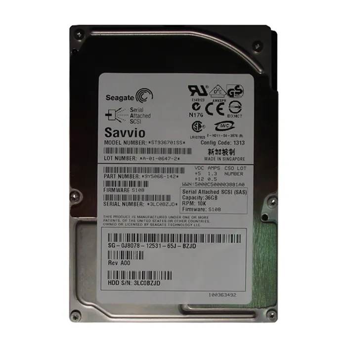 Dell J8078 | 36GB 10000RPM SAS 3Gb/s Hot-Pluggable Single Port 2.5-Inch Hard Drive for PowerEdge Server & PowerVault Storage Array Refurbished - Dell refurbished available on Gotodirect