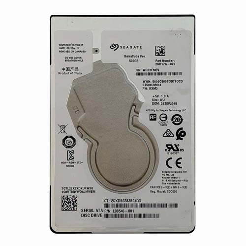 Buy HP L08546-001 | 500GB 7200RPM SATA 6Gb/s 2.5-Inch Hard Drive Refurbished - $102.56 HP L08546-001 | 500GB 7200RPM SATA 6Gb/s 2.5-Inch Hard Drive Refurbished - Hewlett-Packard (ou HP en abrégé) refurbished available on Gotodirect