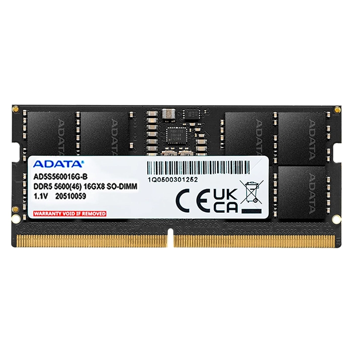 Buy Adata AD5S560016G-B | 16GB DDR5-5600MHz Non-ECC Unbuffered CL46 262-Pin SODIMM 1.1V 1Rx8 Memory Module Refurbished - $386.12 Adata AD5S560016G-B | 16GB DDR5-5600MHz Non-ECC Unbuffered CL46 262-Pin SODIMM 1.1V 1Rx8 Memory Module Refurbished - ADATA refurbished available on Gotodirect