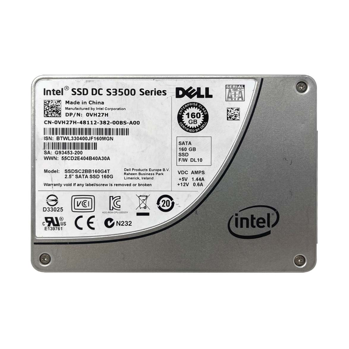 Buy Intel SSDSC2BB160G4T | DC S3500 160GB Multi-Level Cell SATA 6Gb/s 2.5-Inch Solid State Drive Refurbished - $183.53 Intel SSDSC2BB160G4T | DC S3500 160GB Multi-Level Cell SATA 6Gb/s 2.5-Inch Solid State Drive Refurbished - Intel refurbished available on Gotodirect