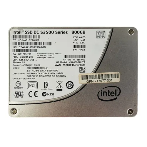 Intel SSDSC2BB800G4P | DC S3500 800GB Multi-Level Cell SATA 6Gb/s 2.5-Inch Solid State Drive Refurbished - Intel refurbished available on Gotodirect