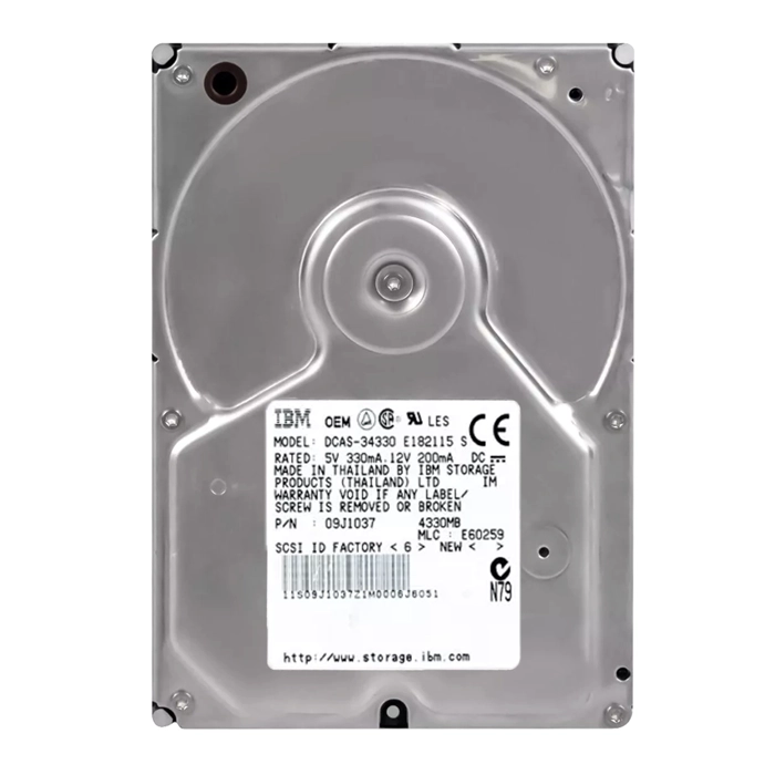 IBM 09J1037 | 4GB 5400RPM Ultra SCSI 448KB Cache 3.5-Inch Hard Drive Refurbished -  refurbished available on Gotodirect