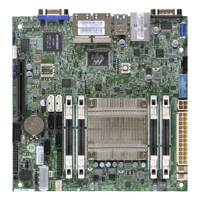 Supermicro A1SRI2558FO | A1SRI-2558F System On Chipset Intel Atom C2558 Processors Support DDR3 4x DIMM 2x SATA3 6.0Gb/s Mini-ITX Motherboard Refurbished -  refurbished available on Gotodirect