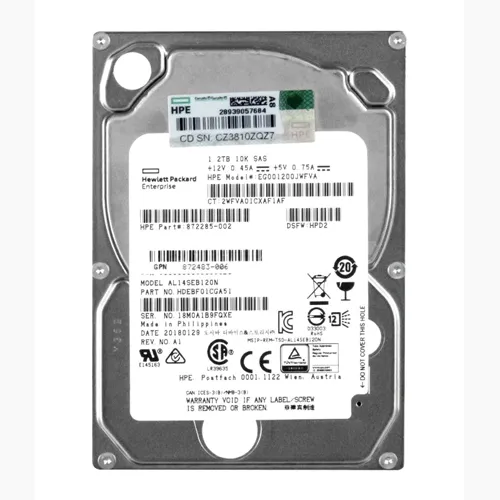 HP EG001200JWFVA | 1.2TB 10000RPM SAS 12Gb/s 2.5-inch Hard Drive Refurbished - Hewlett-Packard (ou HP en abrégé) refurbished available on Gotodirect