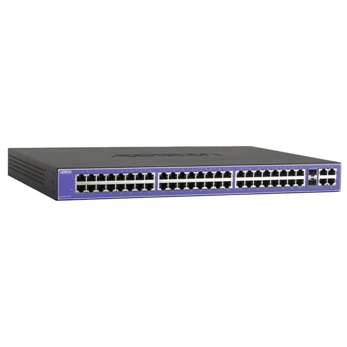 Adtran 1700598G1 | NetVanta 1238 Layer 2 Ethernet Switch 2 x SFP (mini-GBIC) Shared 48 x 10/100Base-TX LAN 2 x 10/100/1000Base-T LAN Refurbished -  refurbished available on Gotodirect