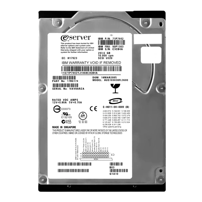 IBM 90P1303 | 300GB 10000RPM Ultra320 SCSI 68-Pin 3.5-Inch Hard Drive Refurbished -  refurbished available on Gotodirect