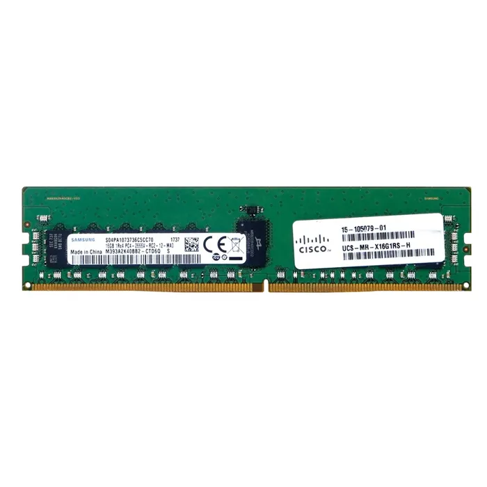 Cisco 15-105079-01 | 16GB DDR4-2666MHz PC4-21300 ECC Registered RDIMM CL19 1Rx4 1.2V 288-Pin Memory Module Refurbished - Cisco Systems Inc. refurbished available on Gotodirect