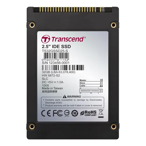 Transcend TS32GSSD25-S | 32GB Single-Level Cell PATA 2.5-Inch Solid State Drive Refurbished -  refurbished available on Gotodirect