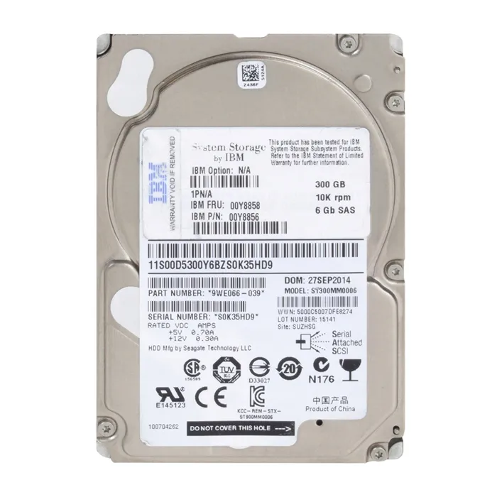 IBM 00Y8856 | 300GB 10000RPM SAS 6Gb/s 64MB Cache 2.5-Inch Hard Drive Refurbished -  refurbished available on Gotodirect