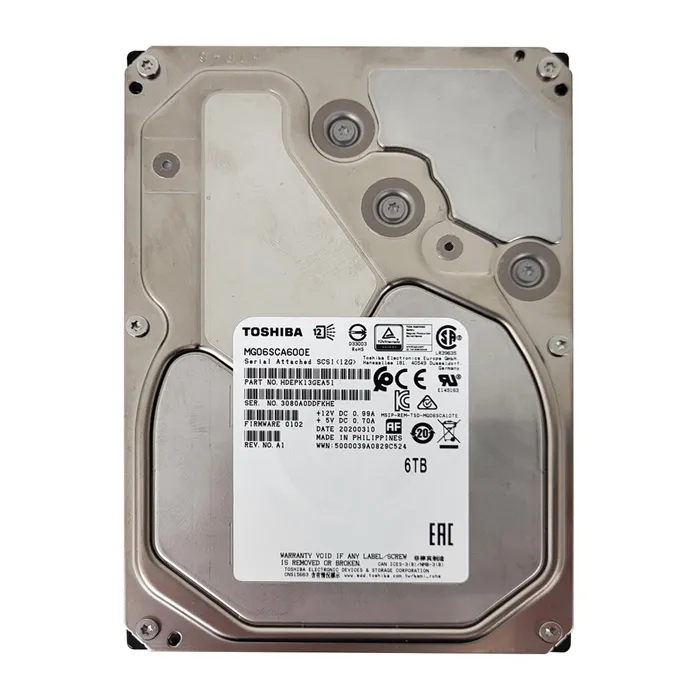 Toshiba MG06SCA600EY | 6TB 7200RPM SAS 12Gb/s (512e) 3.5-Inch Internal Hard Drive Refurbished - Toshiba refurbished available on Gotodirect