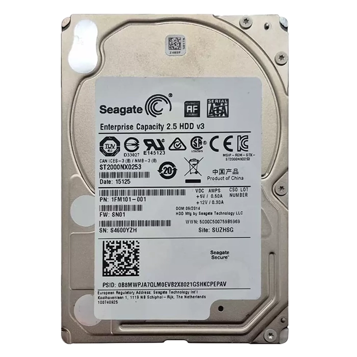 Seagate ST2000NX0253 | Enterprise Capacity V.3 2TB 7200RPM SATA 6Gb/s 128MB Cache (512e) 2.5-Inch Hard Drive Refurbished - Seagate refurbished available on Gotodirect