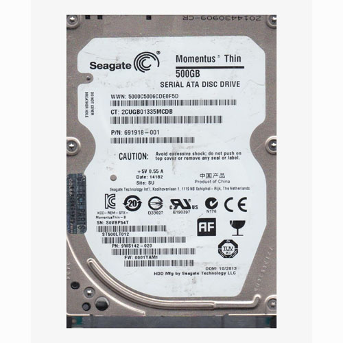 Buy HP 691918-001 | 500GB 5400RPM SATA 3Gb/s 8MB Cache 2.5-inch Hard Drive Refurbished - $157.06 HP 691918-001 | 500GB 5400RPM SATA 3Gb/s 8MB Cache 2.5-inch Hard Drive Refurbished - Hewlett-Packard (ou HP en abrégé) refurbished available on Gotodirect