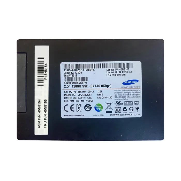 Lenovo 45N8154 | 128GB Triple-Level Cell SATA 6Gb/s 2.5-Inch Solid State Drive Refurbished - Lenovo refurbished available on Gotodirect