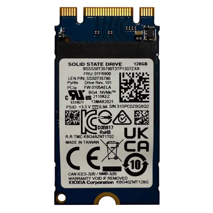 Lenovo 01FR900 | 128GB PCI Express Gen3 NVMe M.2 2242 Internal Solid State Drive Refurbished - Lenovo refurbished available on Gotodirect