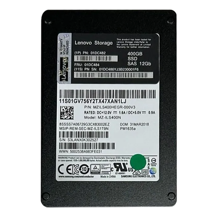 Lenovo 01DC486 | 400GB SAS 2.5-Inch Solid State Drive Refurbished - Lenovo refurbished available on Gotodirect