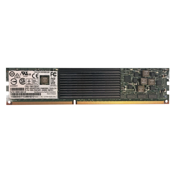 Lenovo 90Y3247 | eXFlash 400GB MLC DDR3 1600MHz (Maximum) Low Profile DIMM Internal Solid State Drive for X6 Series Server Systems Refurbished - Lenovo refurbished available on Gotodirect