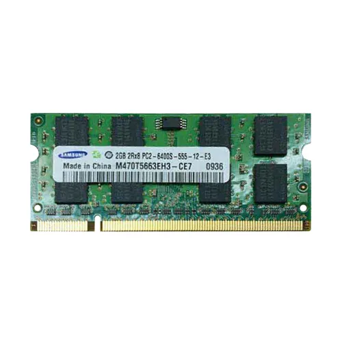 Samsung M470T5663EH3-CE7 | 2GB DDR2-800MHz PC2-6400 Non-ECC Unbuffered SODIMM CL6 2Rx8 1.8V 200-Pin Memory Module Refurbished - Samsung refurbished available on Gotodirect