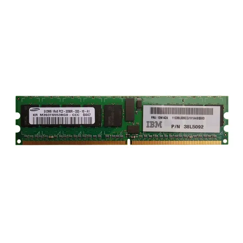 Samsung M393T6553BG0-CCC | 512MB DDR2-400MHz PC2-3200 ECC Registered RDIMM CL3 1Rx8 1.8V 240-Pin Memory Module Refurbished - Samsung refurbished available on Gotodirect
