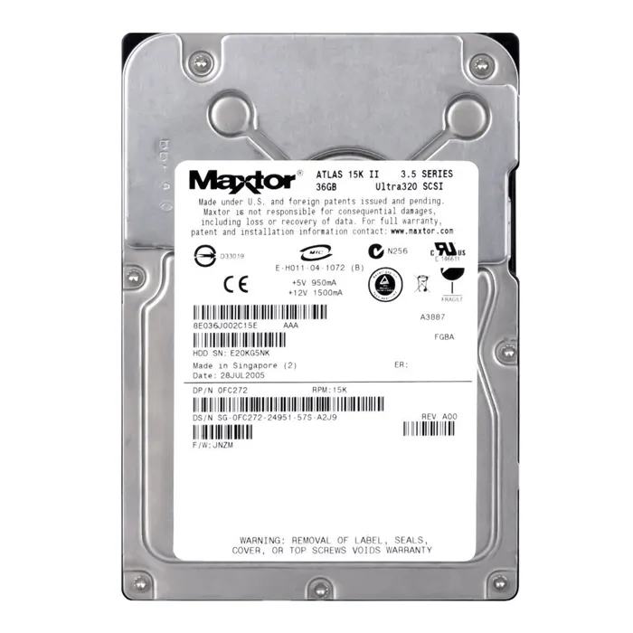 Dell FC272 | 36GB 15000RPM Ultra320 SCSI 80-Pin 3.5-Inch Hard Drive Refurbished - Dell refurbished available on Gotodirect