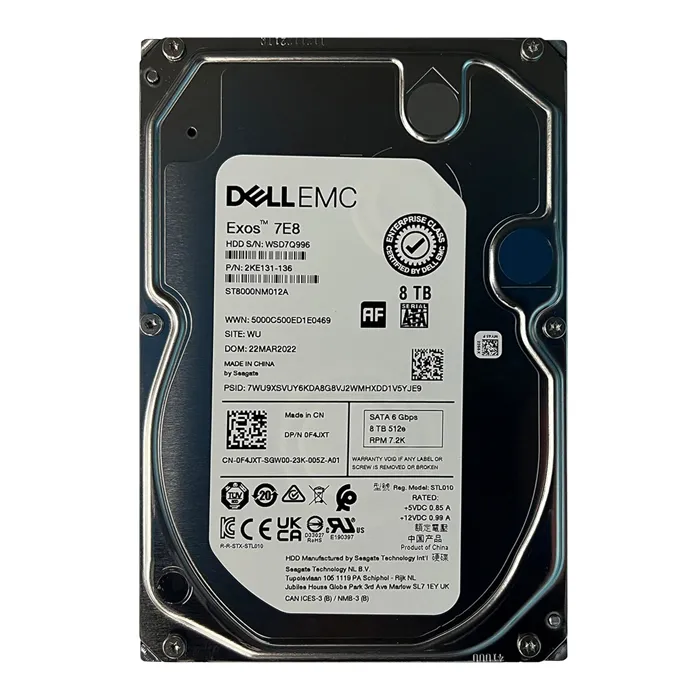Dell 0F4JXT | 8TB 7200RPM SATA 6Gb/s 3.5-Inch Hard Drive Refurbished - Dell refurbished available on Gotodirect