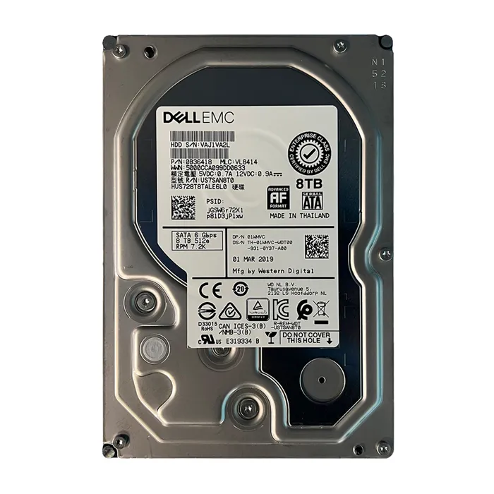 Dell 1WMVC | 8TB 7200RPM SATA 6Gb/s Hot-Pluggable (512e) 3.5-Inch Hard Drive for PowerEdge Server & PowerVault Server Refurbished - Dell refurbished available on Gotodirect