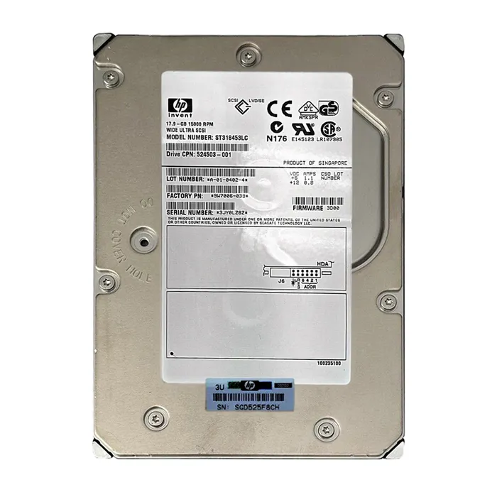 Buy HP 9W7006-039 | 18GB 7200RPM Ultra2 SCSI 2MB Cache 3.5-Inch Hard Drive Refurbished - $260.00 HP 9W7006-039 | 18GB 7200RPM Ultra2 SCSI 2MB Cache 3.5-Inch Hard Drive Refurbished - Hewlett-Packard (ou HP en abrégé) refurbished available on Gotodirect
