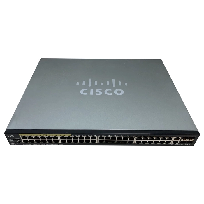 Cisco SF550X-48MP-K9 | 550x Series 48-Ports 10/100Base-TX Fast Ethernet PoE+ 2-Ports 10GBase-X SFP+ Uplink 2-Ports Combo Uplink Layer 3 Managed Stackable Rack-mountable Gigabit Ethernet Switch Refurbished - Cisco Systems Inc. refurbished available on Gotodirect