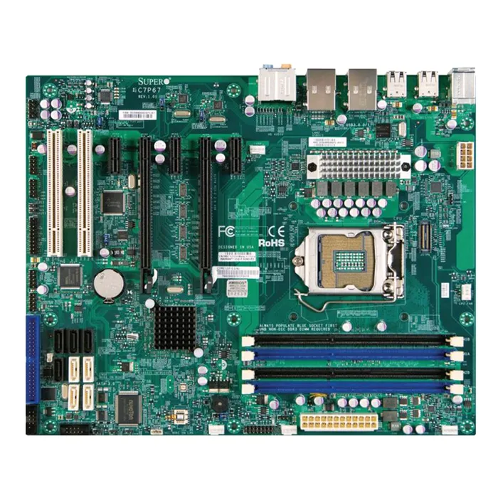 Supermicro C7P67-O | LGA1155/ Intel P67/ DDR3/ SATA3/USB 3.0/ A/2GbE/ ATX System Board Motherboard Refurbished -  refurbished available on Gotodirect