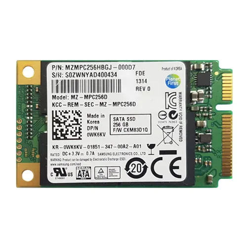 Samsung MZ-MPC256D | PM830 Series 256GB Multi-Level Cell SATA 6Gb/s mSATA Solid State Drive Refurbished - Samsung refurbished available on Gotodirect