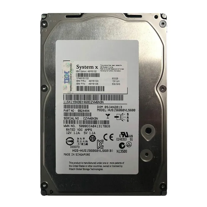 IBM 41Y8496 | 600GB 15000RPM SAS 6Gb/s 64MB Cache 3.5-Inch Hard Drive Refurbished -  refurbished available on Gotodirect