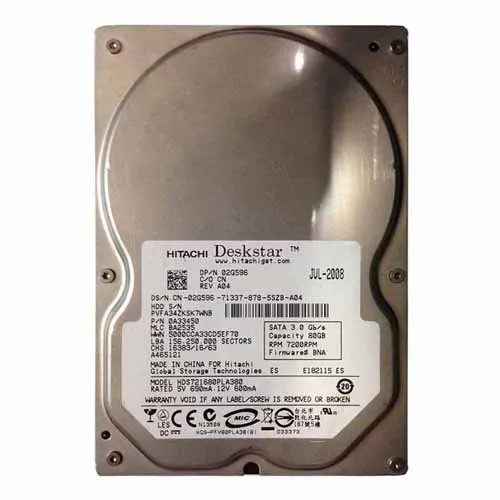 Dell 02G596 | 80GB 7200RPM SATA 3Gb/s 8MB Cache 3.5-Inch Hard Drive Refurbished - Dell refurbished available on Gotodirect
