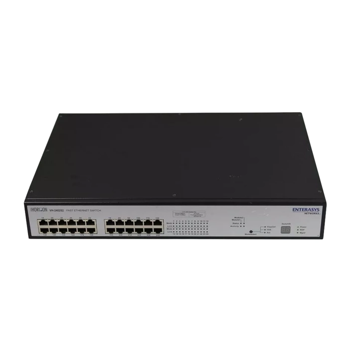 Enterasys VH-2402S2 | Vertical Horizon 24 x Ports 10/100Base-TX + 2 x Options Expansion Slots Layer 2 Managed 1U Rack-Mountable Stackable Fast Ethernet Network Switch Refurbished -  refurbished available on Gotodirect
