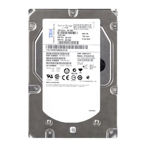 IBM 49Y1866 | 600GB 15000RPM SAS 6Gb/s 16MB Cache 3.5-Inch Hard Drive for DS3512 Storage System Refurbished -  refurbished available on Gotodirect