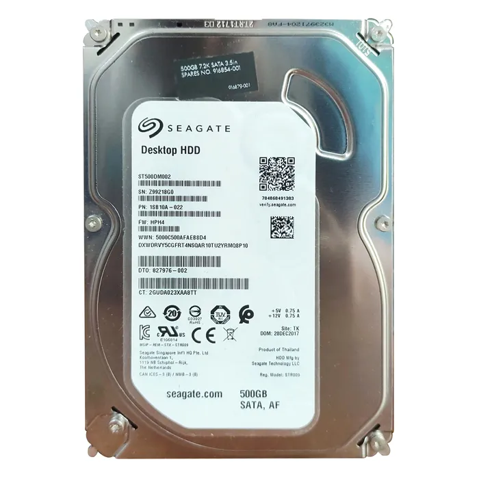 HP 827976-002 | 500GB 7200RPM SATA 6Gb/s 32MB Cache 2.5-Inch Hard Drive Refurbished - Hewlett-Packard (ou HP en abrégé) refurbished available on Gotodirect
