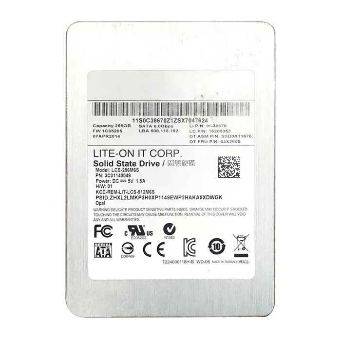 Lenovo 04X2605 | 256GB Multi-Level Cell SATA 6Gb/s 2.5-Inch Solid State Drive Refurbished - Lenovo refurbished available on Gotodirect