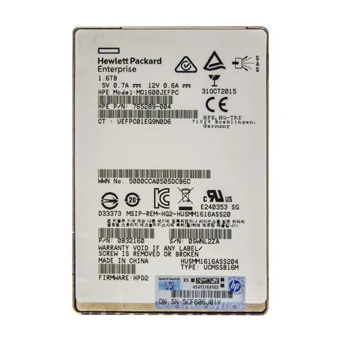 HP MO1600JEFPC | MSA 1.6TB SAS 12Gb/s Mainstream Endurance 2.5-Inch Enterprise Solid State Drive for ProLiant Servers and Storage Arrays Refurbished - Hewlett-Packard (ou HP en abrégé) refurbished available on Gotodirect