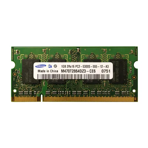 Samsung M470T2864DZ3-CE6 | 1GB DDR2-667MHz PC2-5300 Non-ECC Unbuffered SODIMM CL5 2Rx16 1.8V 200-Pin Memory Module Refurbished - Samsung refurbished available on Gotodirect