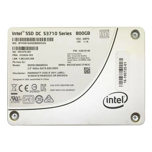Intel SSDSC2BA800G4 | S3710 800GB Multi-Level Cell SATA 6Gb/s 2.5-Inch Solid State Drive Refurbished - Intel refurbished available on Gotodirect